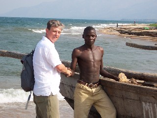 YMG Mission Coordinator, Martin, greets fisherman.