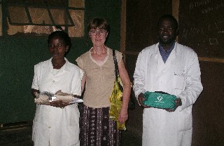 Medical supplies were given to local hospital staff.