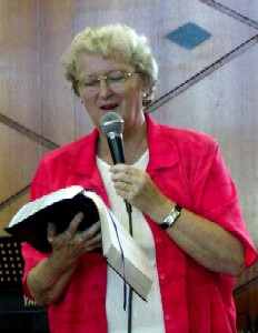 Rev. Burstow at the helm of the Women's Ministries