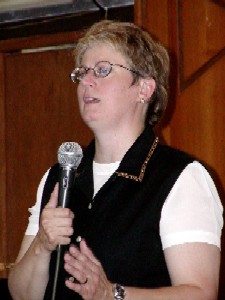 Julie teaching at conference