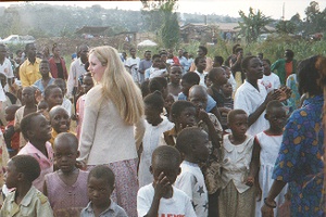 Fiona among the hundreds of people that came each night to the Crusade.