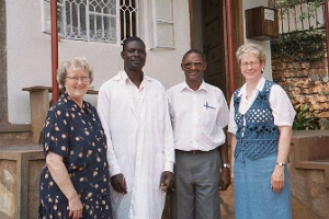 At maternity clinic in Kampala