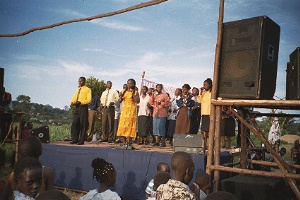 Ugandan worship team at Crusade