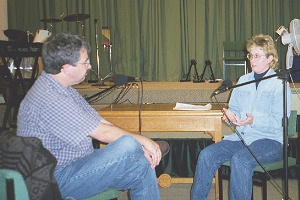 RHR Interview session in a satellite studio in the U.K.