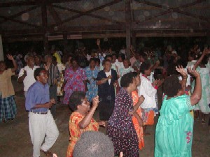 Attendees joined the dance each night