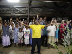 Pastor Timon Gao & people in a wonder moment with God