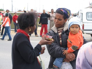 YMG Team member, Dr. Ethel Cormier, shares on the street.